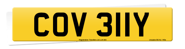 Registration number COV 311Y